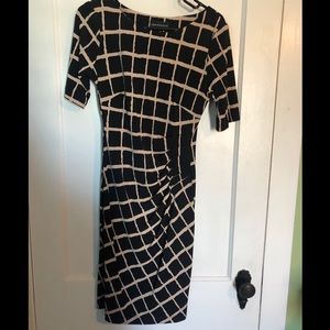 Black and Tan dress Macy’s size 4